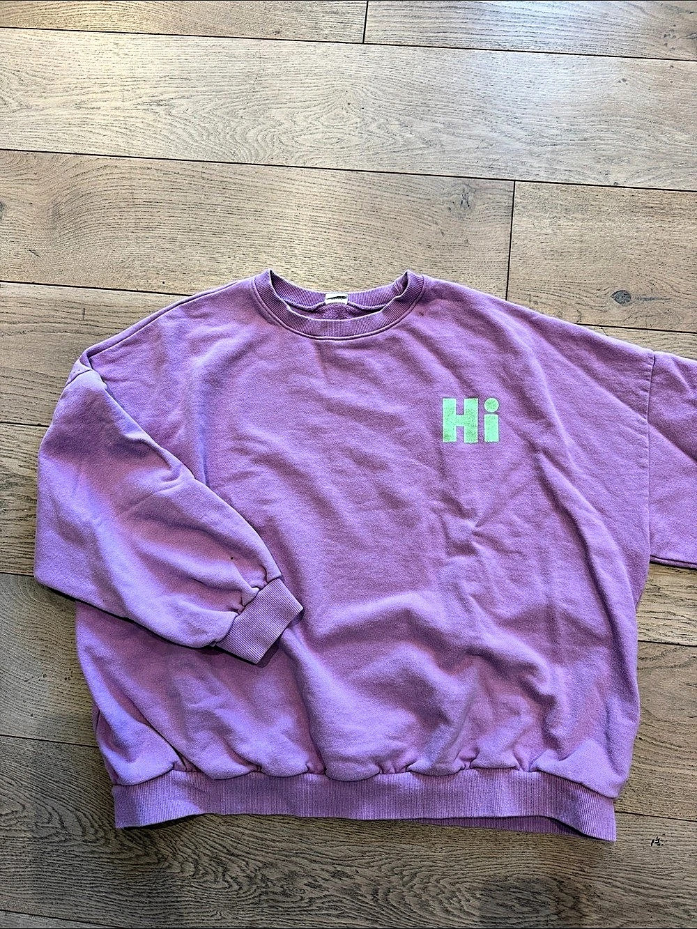 Purple Graphic Sweatshirt